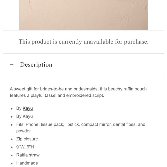 BHLDN bridesmaid clutch NWT 🌟🌟 - Picture 3 of 7